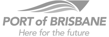 Logo port of brisbane grey